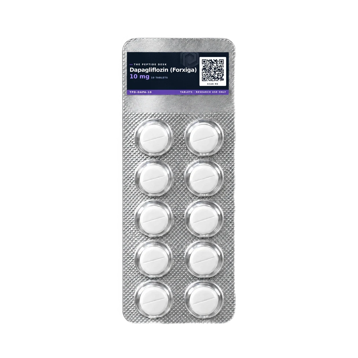 Dapagliflozin (Forxiga), product photo