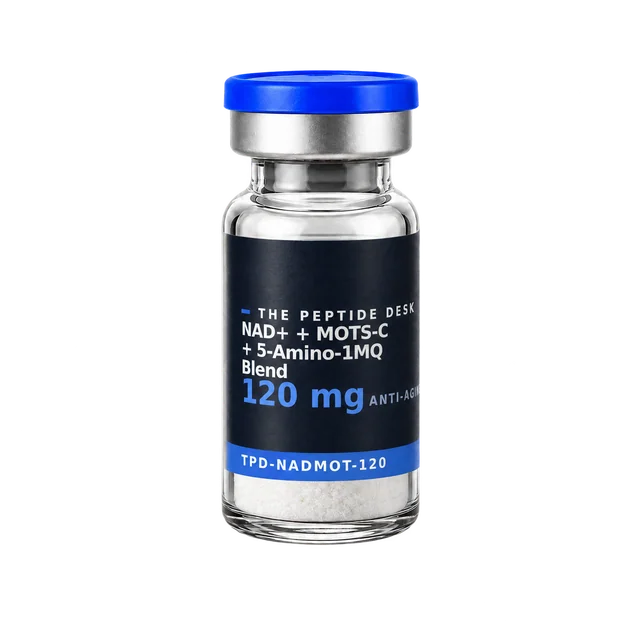 NAD+ + MOTS-C + 5-Amino-1MQ Blend, lab analysis 120mg